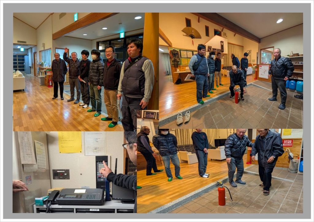 避難・防火訓練を行いました（佐用町 海内地域づくり）